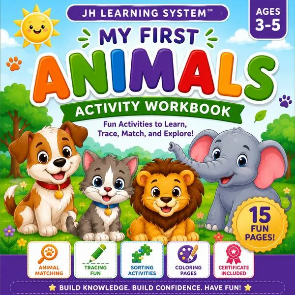 My First Animals Activity Workbook cover